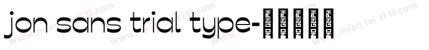 jon sans trial type字体转换